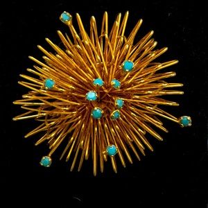 Vintage starburst brooch